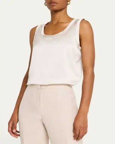 Lafayette 148 New York Perla Luxe Reversible Silk Charmeuse Shell | Thumbnail 8 Lafayette 148 New York Perla Luxe Reversible Silk Charmeuse Shell | Thumbnail 8