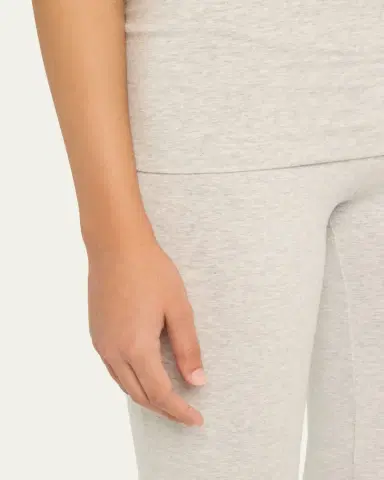SKIMS Cotton Jersey Foldover Flare-Leg Pants | Thumbnail 5