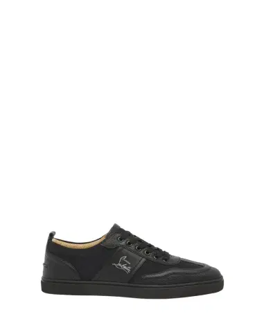 Christian Louboutin Men's Retero Canvas and Leather Low-Top Sneakers | Thumbnail 1 Christian Louboutin Men's Retero Canvas and Leather Low-Top Sneakers | Thumbnail 1