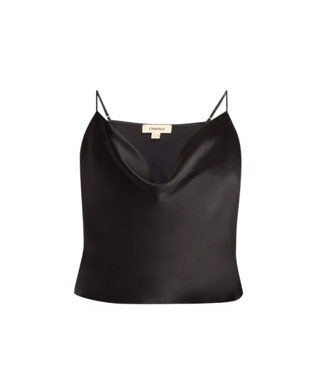 Calista Cowl-Neck Silk Camisole