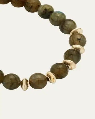 Jan Leslie Men's Labradorite Beaded Bracelet | Thumbnail 3 Jan Leslie Men's Labradorite Beaded Bracelet | Thumbnail 3