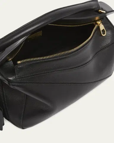 LOEWE Puzzle Elevated Small Top-Handle Bag in Leather | Thumbnail 4