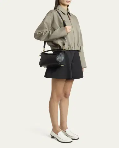 LOEWE Puzzle Elevated Small Top-Handle Bag in Leather | Thumbnail 5