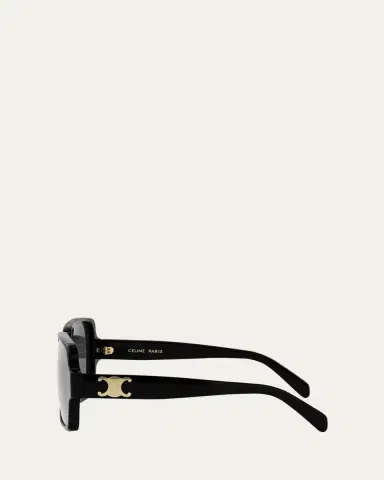 Celine Triomphe Square Acetate Sunglasses | Thumbnail 3 Celine Triomphe Square Acetate Sunglasses | Thumbnail 3
