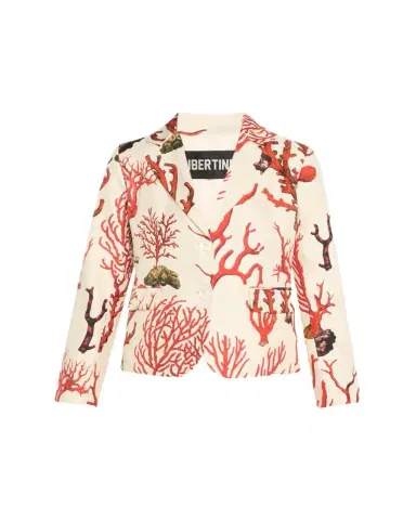 Libertine Venetian Coral Single-Breasted Short Jacket | Thumbnail 1 Libertine Venetian Coral Single-Breasted Short Jacket | Thumbnail 1