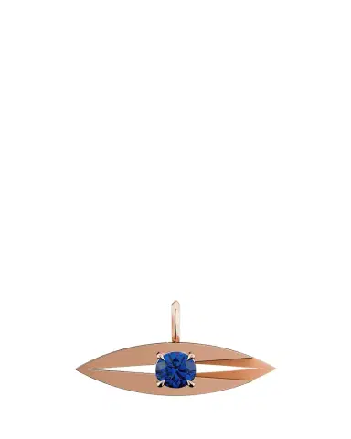 KAMAL Lotus Evil Eye Sapphire Charm | Thumbnail 1