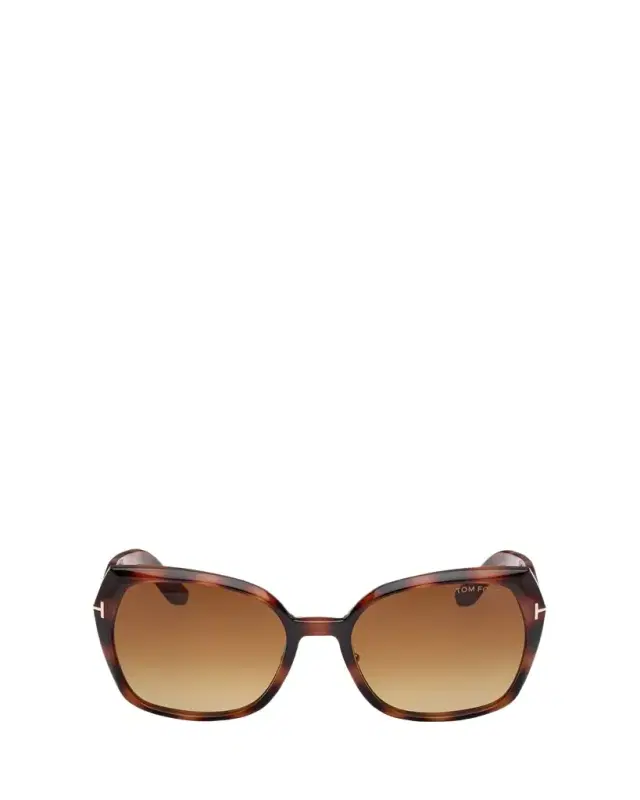 TOM FORD Plum Plastic Cat-Eye Sunglasses