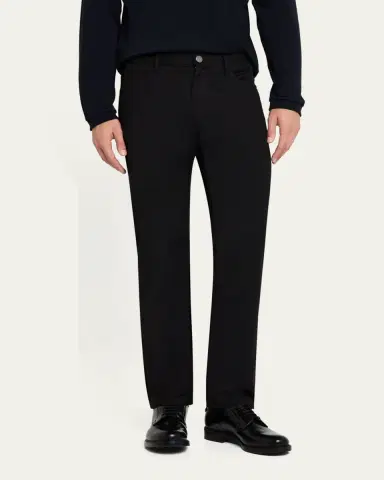 Giorgio Armani Men's Wool Twill 5-Pocket Pants | Thumbnail 4 Giorgio Armani Men's Wool Twill 5-Pocket Pants | Thumbnail 4