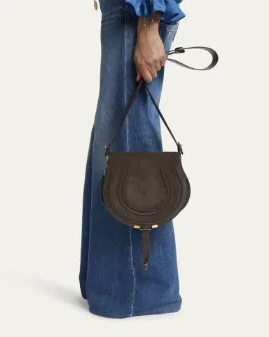 Chloé Marcie Crossbody Bag in Calfskin Suede | Thumbnail 2 Chloé Marcie Crossbody Bag in Calfskin Suede | Thumbnail 2