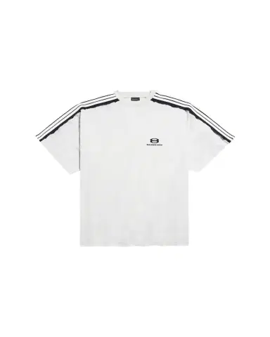 Balenciaga Men's Shoulder-Stripe Jersey T-Shirt | Thumbnail 1