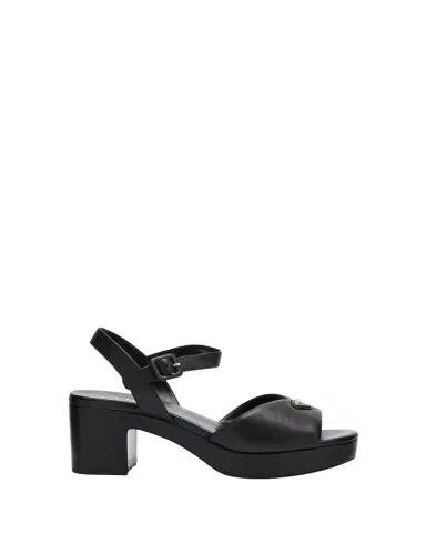 Prada Soft Nappa Ankle Strap Platform Sandals | Thumbnail 1