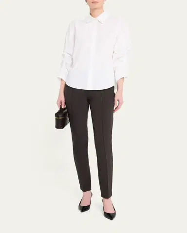 Lafayette 148 New York Gramercy Acclaimed-Stretch Pants | Thumbnail 2