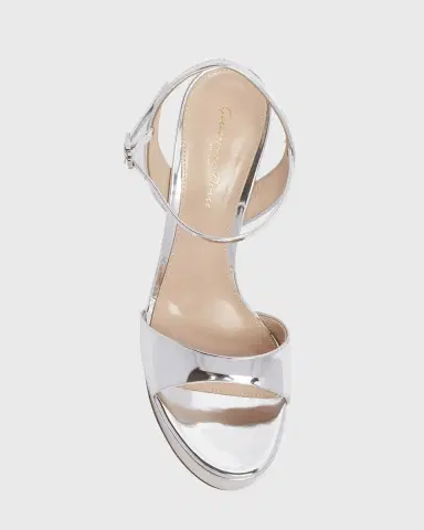 Gianvito Rossi Metallic Ankle-Strap Platform Sandals | Thumbnail 3