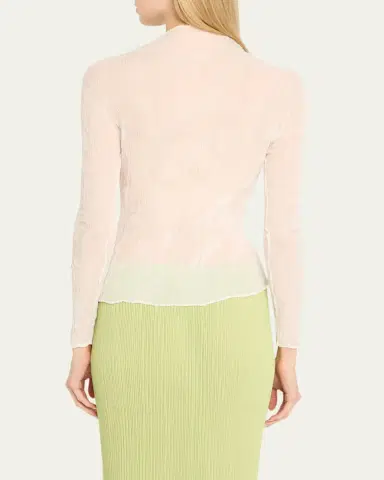 Issey Miyake Chiffon Twist Bk Wt 56 Top | Thumbnail 3 Issey Miyake Chiffon Twist Bk Wt 56 Top | Thumbnail 3