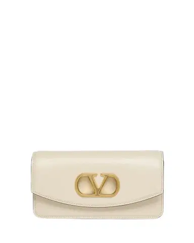 Valentino Garavani Vain Small VLOGO Leather Clutch Bag | Thumbnail 1