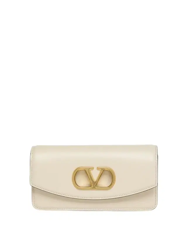 Vain Small VLOGO Leather Clutch Bag