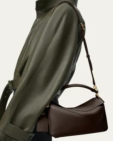 LOEWE Puzzle Elevated Small Top-Handle Bag in Leather | Thumbnail 6