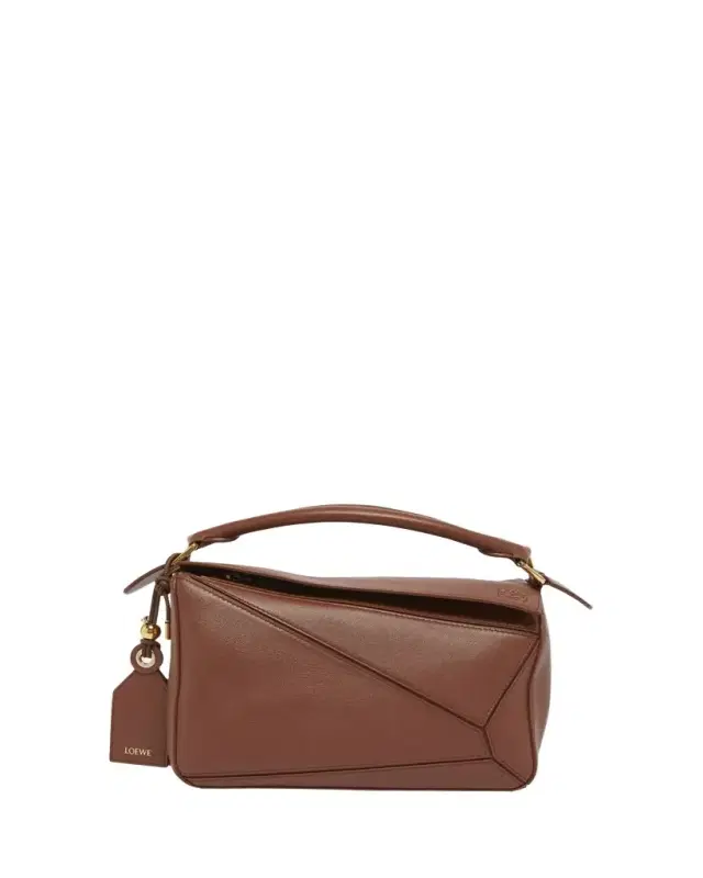 LOEWE Puzzle Elevated Small Top-Handle Bag in Leather