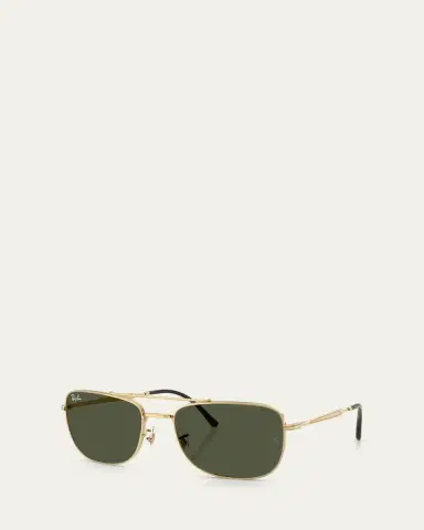 Ray-Ban Luxottica Metal Rectangle Sunglasses | Thumbnail 2