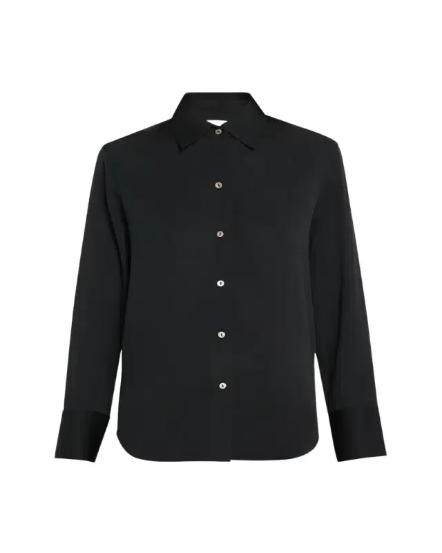 Vince Classic Button-Front Blouse