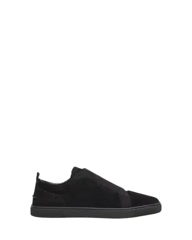 Christian Louboutin Men's St Louis Suede Slip-On Sneakers | Thumbnail 1 Christian Louboutin Men's St Louis Suede Slip-On Sneakers | Thumbnail 1
