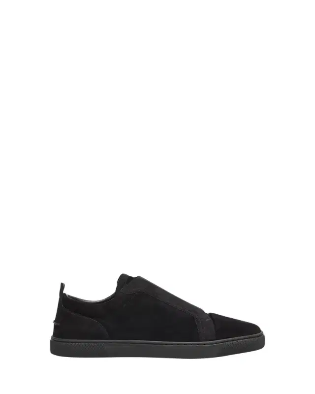 Christian Louboutin Men's St Louis Suede Slip-On Sneakers