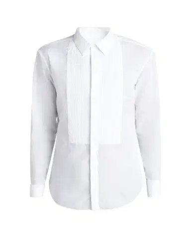 Giorgio Armani Men's Pleated Bib Tuxedo Shirt | Thumbnail 1