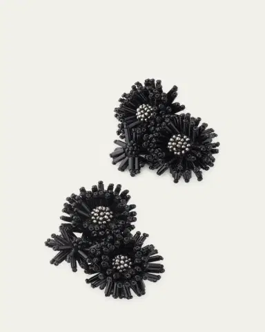 Oscar de la Renta Pom-Pom Flower Stud Earrings | Thumbnail 3