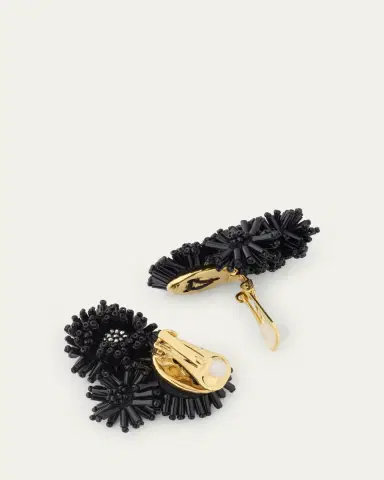 Oscar de la Renta Pom-Pom Flower Stud Earrings | Thumbnail 4