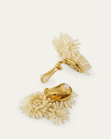 Oscar de la Renta Pom-Pom Flower Stud Earrings | Thumbnail 8