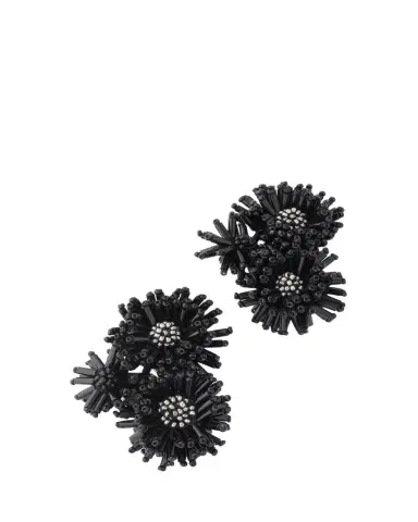 Oscar de la Renta Pom-Pom Flower Stud Earrings | Thumbnail 1