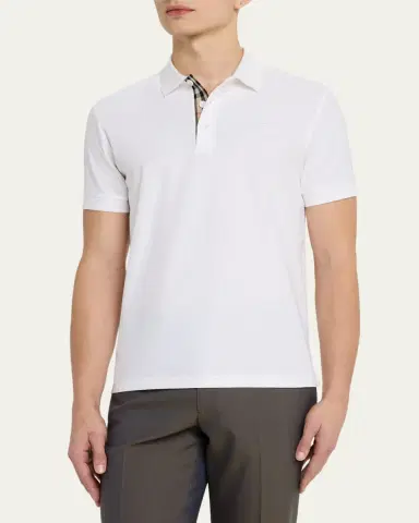 Burberry Men's Eddie EKD Polo Shirt | Thumbnail 4