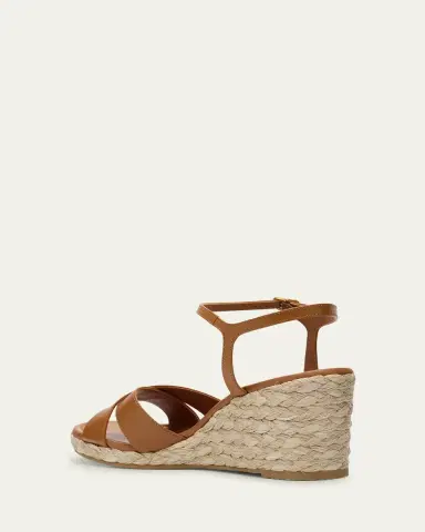 Stuart Weitzman Dayna Leather Crisscross Espadrille Sandals | Thumbnail 4 Stuart Weitzman Dayna Leather Crisscross Espadrille Sandals | Thumbnail 4