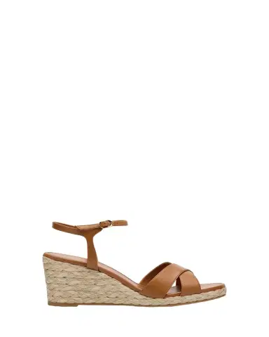 Stuart Weitzman Dayna Leather Crisscross Espadrille Sandals | Thumbnail 1 Stuart Weitzman Dayna Leather Crisscross Espadrille Sandals | Thumbnail 1