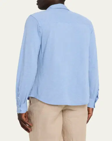 Fedeli Men's Heathered Pique Sport Shirt | Thumbnail 11