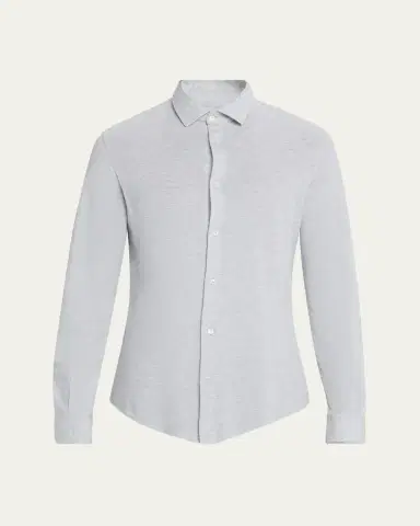 Fedeli Men's Heathered Pique Sport Shirt | Thumbnail 14