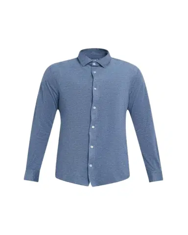 Fedeli Men's Heathered Pique Sport Shirt | Thumbnail 1