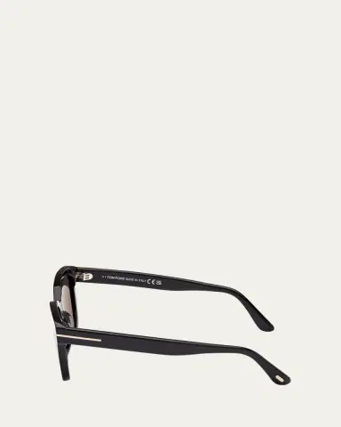 Tom Ford Haylay Acetate Rectangle Sunglasses | Thumbnail 3