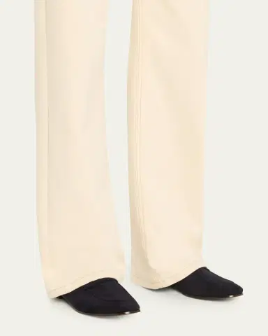 Bougeotte Suede Flaneur Penny Loafers | Thumbnail 2 Bougeotte Suede Flaneur Penny Loafers | Thumbnail 2