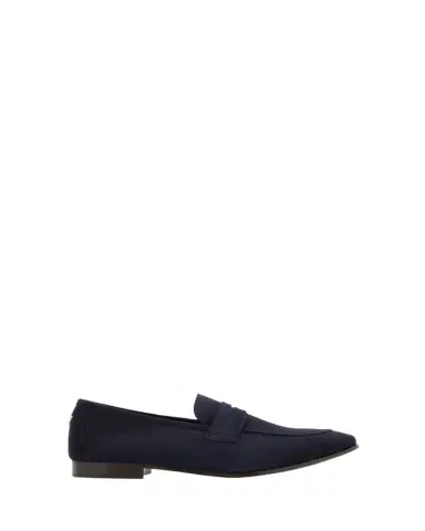 Bougeotte Suede Flaneur Penny Loafers | Thumbnail 1 Bougeotte Suede Flaneur Penny Loafers | Thumbnail 1