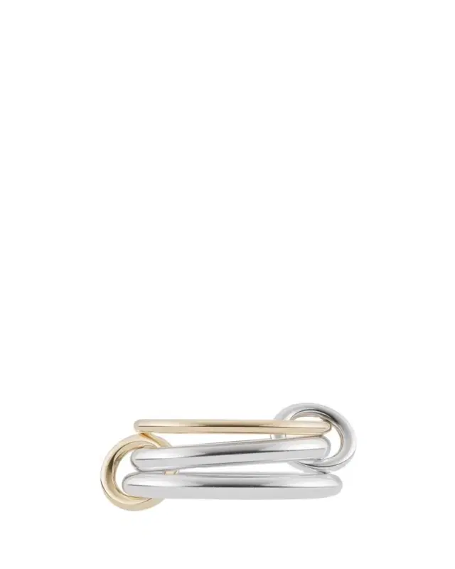 Spinelli Kilcollin Scorpio Silver and Gold Three-Link Ring