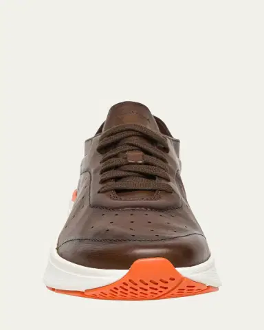 Santoni Men's Bounce Lambskin Runner Sneakers | Thumbnail 6 Santoni Men's Bounce Lambskin Runner Sneakers | Thumbnail 6