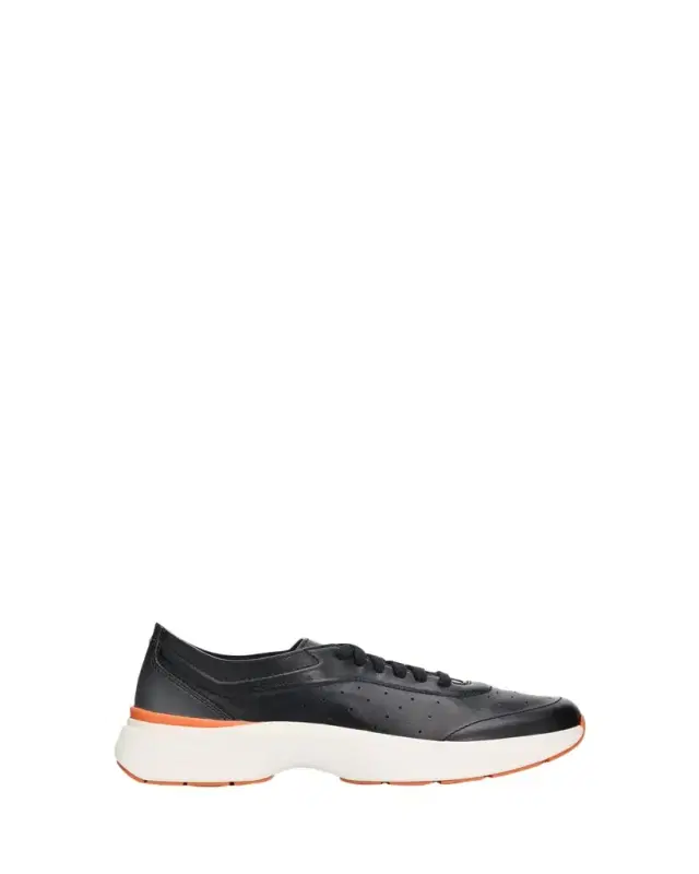 Santoni Men's Bounce Lambskin Runner Sneakers