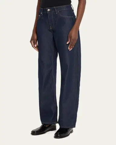 EB Denim Alida Mid-Rise Loose Bowed Jeans | Thumbnail 4