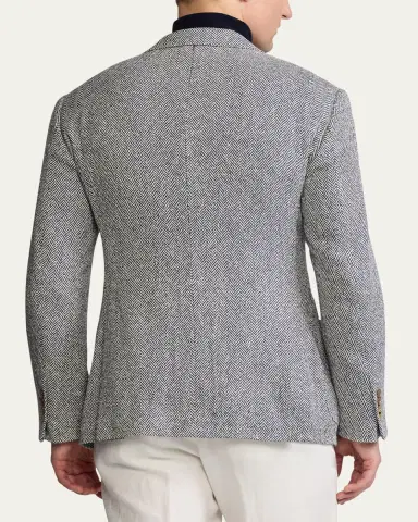Ralph Lauren Purple Label Men's Kent Herringbone Sport Coat | Thumbnail 3 Ralph Lauren Purple Label Men's Kent Herringbone Sport Coat | Thumbnail 3