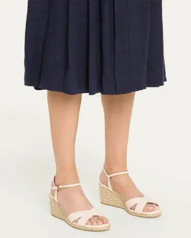 Stuart Weitzman Dayna Leather Crisscross Espadrille Sandals | Thumbnail 2 Stuart Weitzman Dayna Leather Crisscross Espadrille Sandals | Thumbnail 2