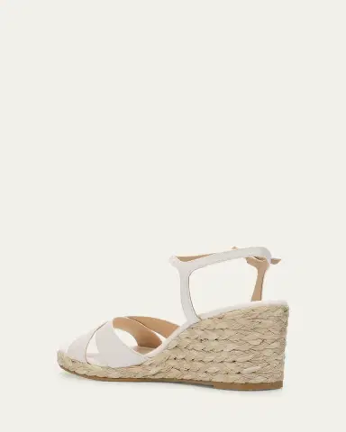 Stuart Weitzman Dayna Leather Crisscross Espadrille Sandals | Thumbnail 4 Stuart Weitzman Dayna Leather Crisscross Espadrille Sandals | Thumbnail 4