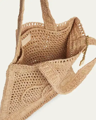 Chloé Summer Banana Tote Bag in Crochet Fabric | Thumbnail 8 Chloé Summer Banana Tote Bag in Crochet Fabric | Thumbnail 8
