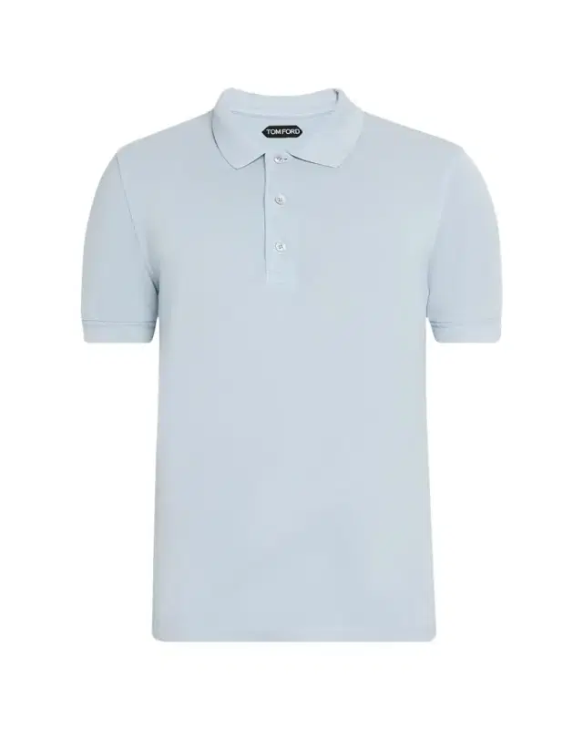 TOM FORD Men's Lyocell Pique Polo Shirt