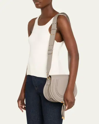 Chloé Marcie Medium Slim Crossbody Bag in Grained Calfskin | Thumbnail 2 Chloé Marcie Medium Slim Crossbody Bag in Grained Calfskin | Thumbnail 2